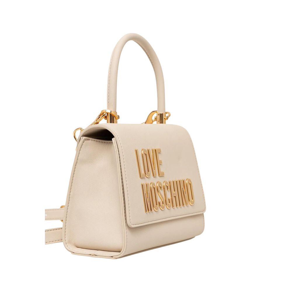 Love Moschino Beige Polyethylene Handbag | Regal Royce