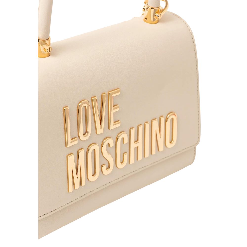 Love Moschino Beige Polyethylene Handbag | Regal Royce