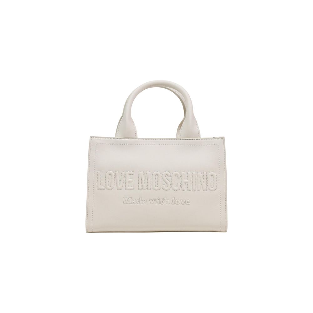 Love Moschino Beige Polyethylene Handbag | Regal Royce