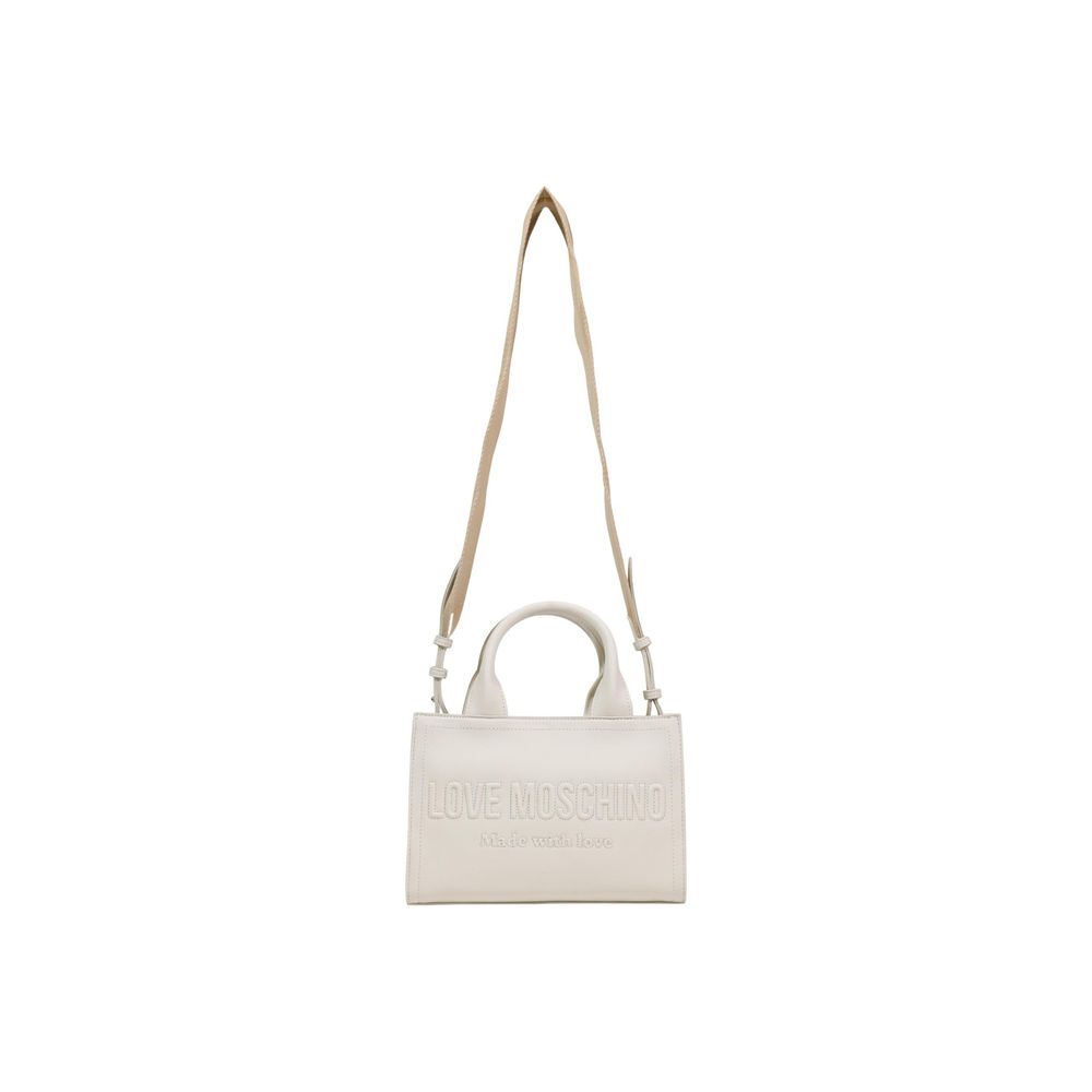 Love Moschino Beige Polyethylene Handbag | Regal Royce
