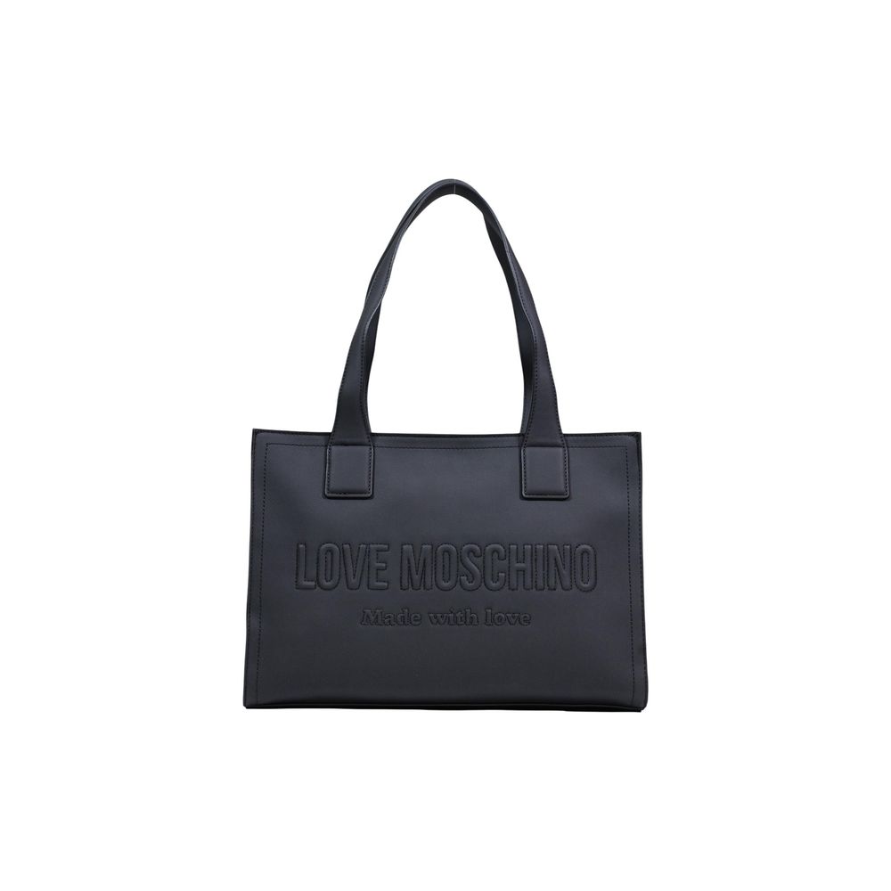 Love Moschino Black Polyethylene Handbag | Regal Royce