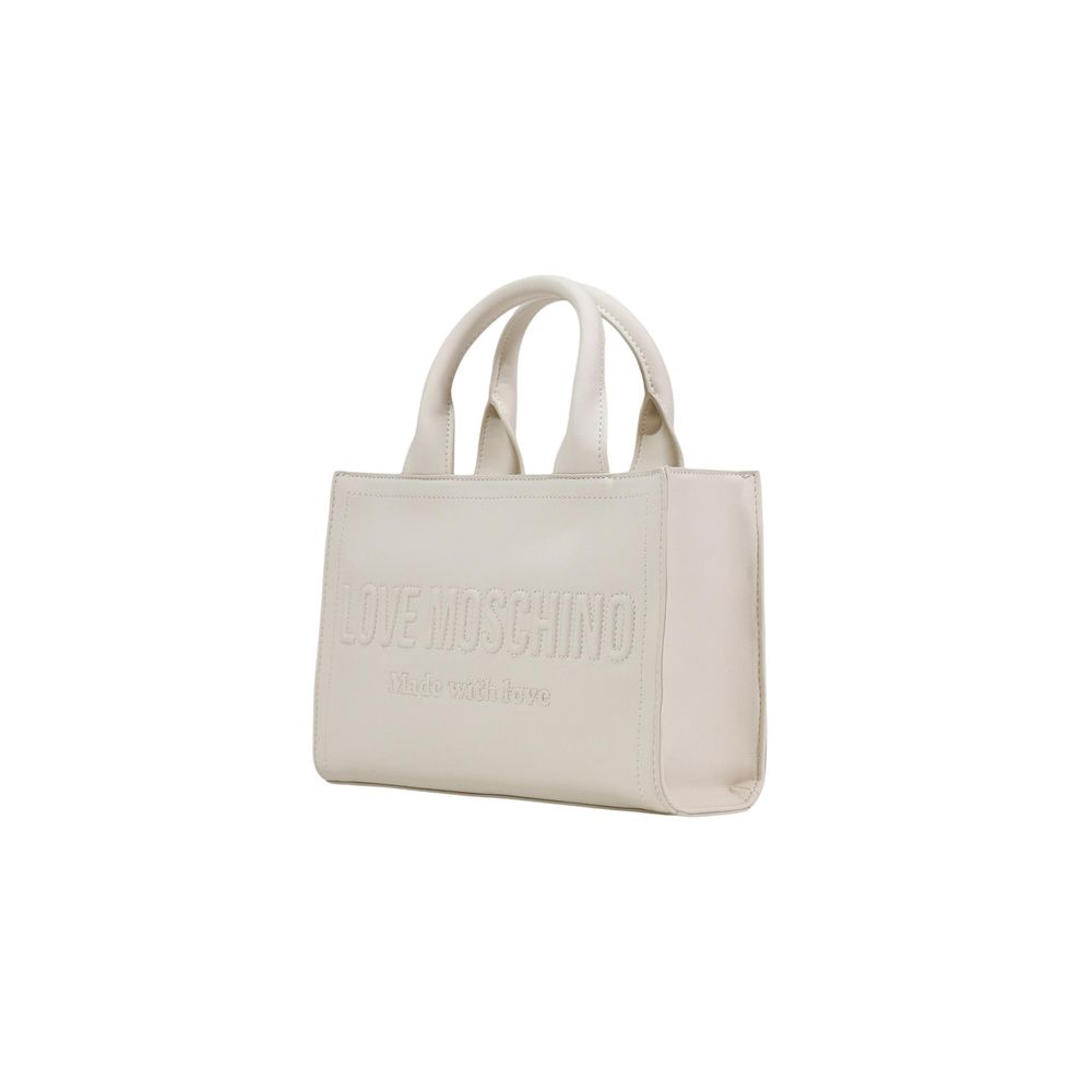 Love Moschino Beige Polyethylene Handbag | Regal Royce