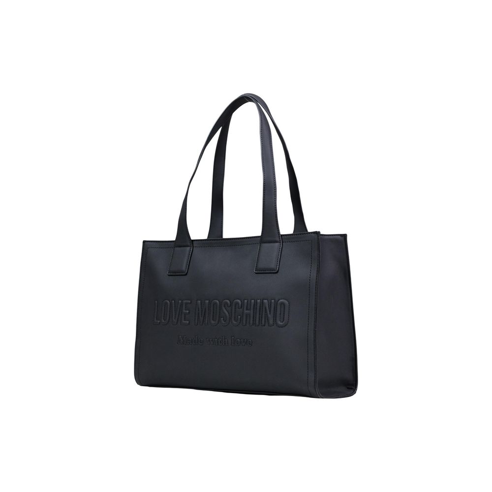 Love Moschino Black Polyethylene Handbag | Regal Royce