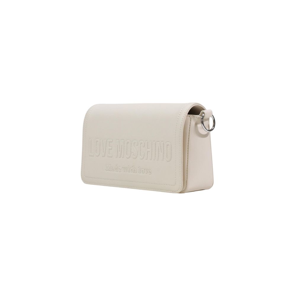Love Moschino Beige Polyethylene Handbag | Regal Royce
