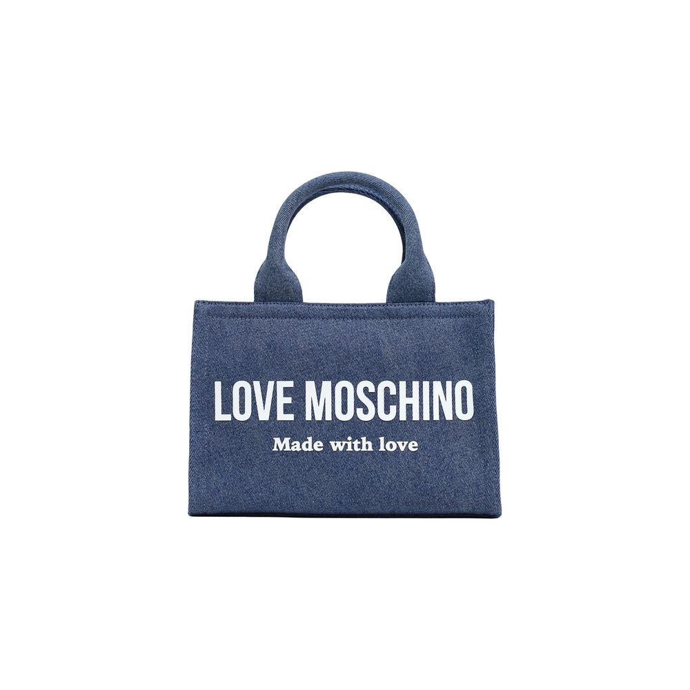 Love Moschino Blue Cotton Handbag | Regal Royce