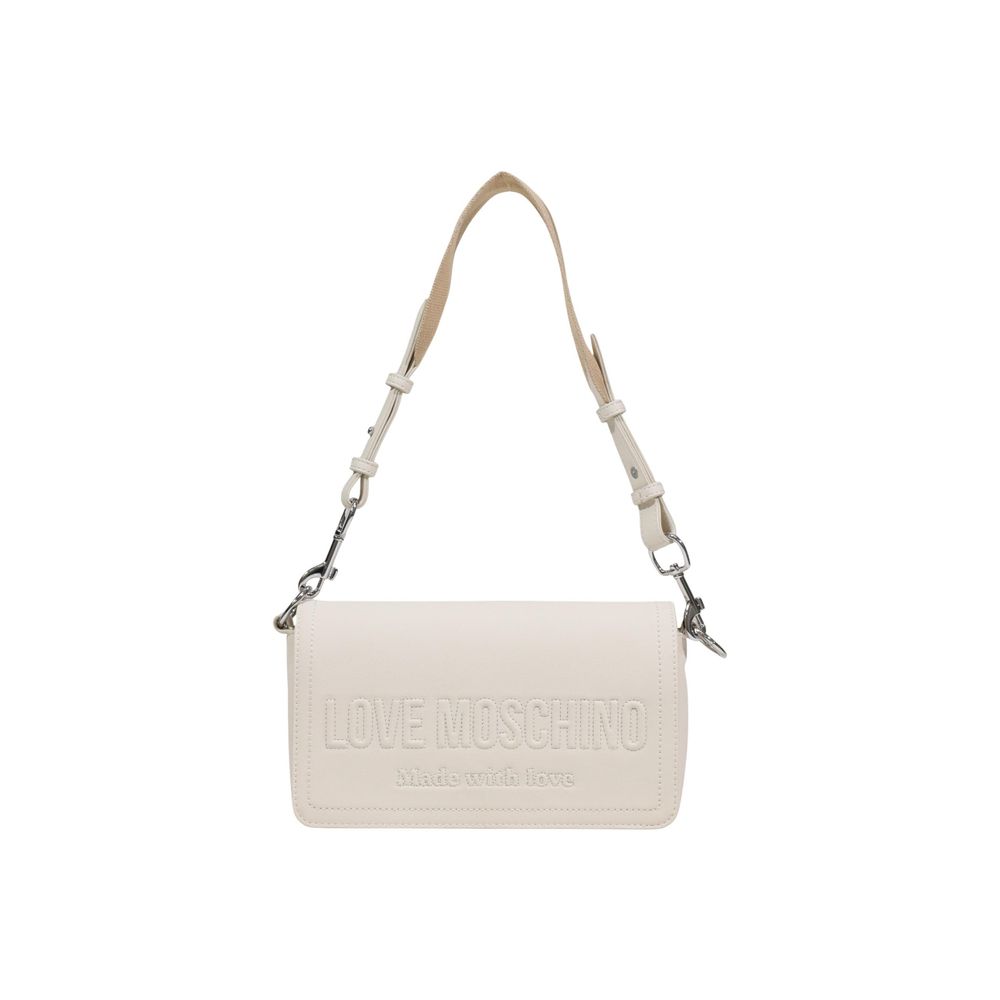 Love Moschino Beige Polyethylene Handbag | Regal Royce
