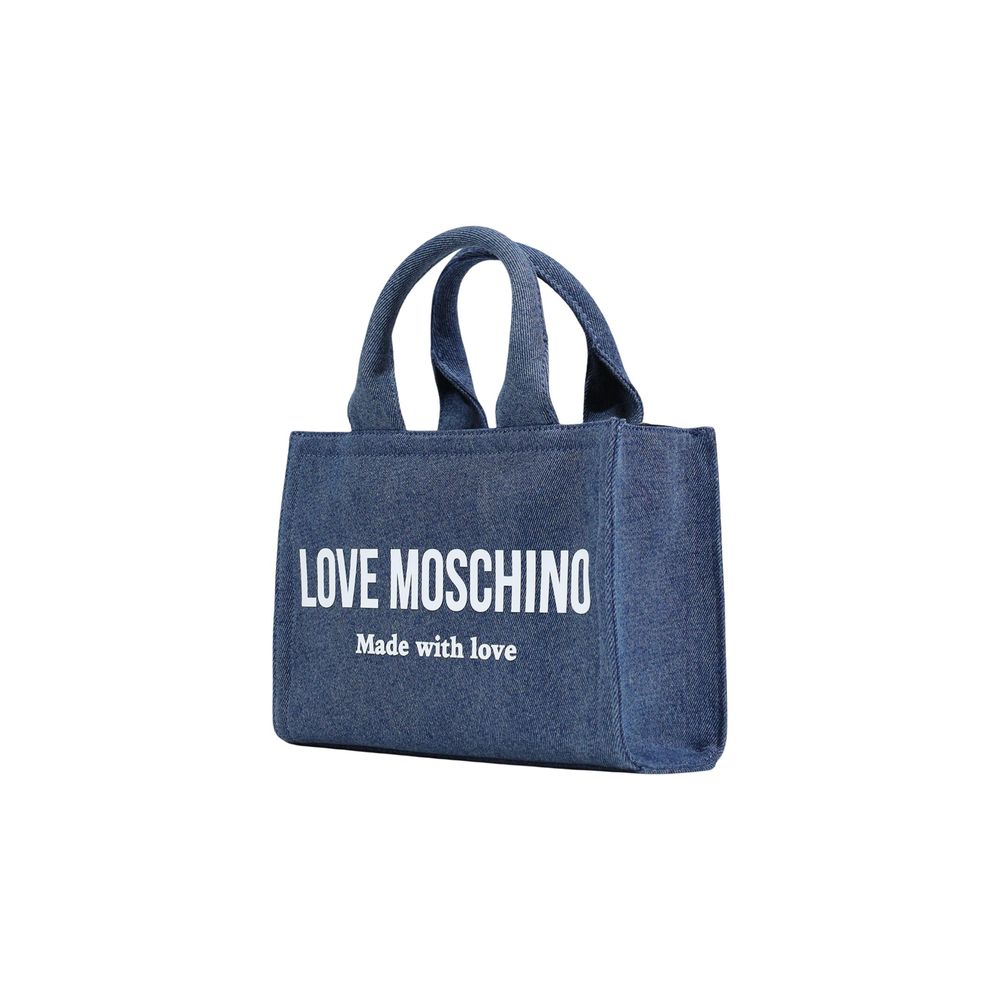 Love Moschino Blue Cotton Handbag | Regal Royce
