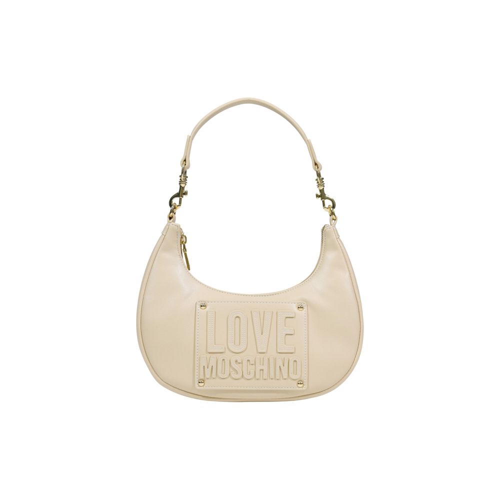 Love Moschino Cream Polyethylene Handbag | Regal Royce