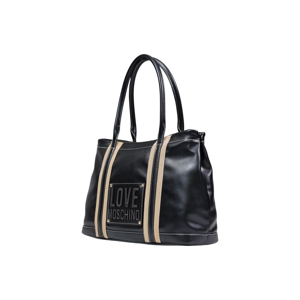 Love Moschino Black Polyethylene Handbag | Regal Royce