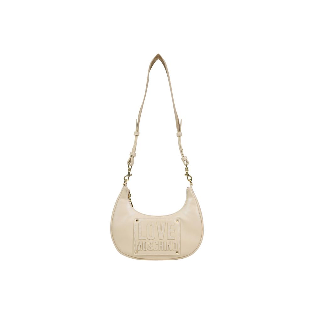 Love Moschino Cream Polyethylene Handbag | Regal Royce