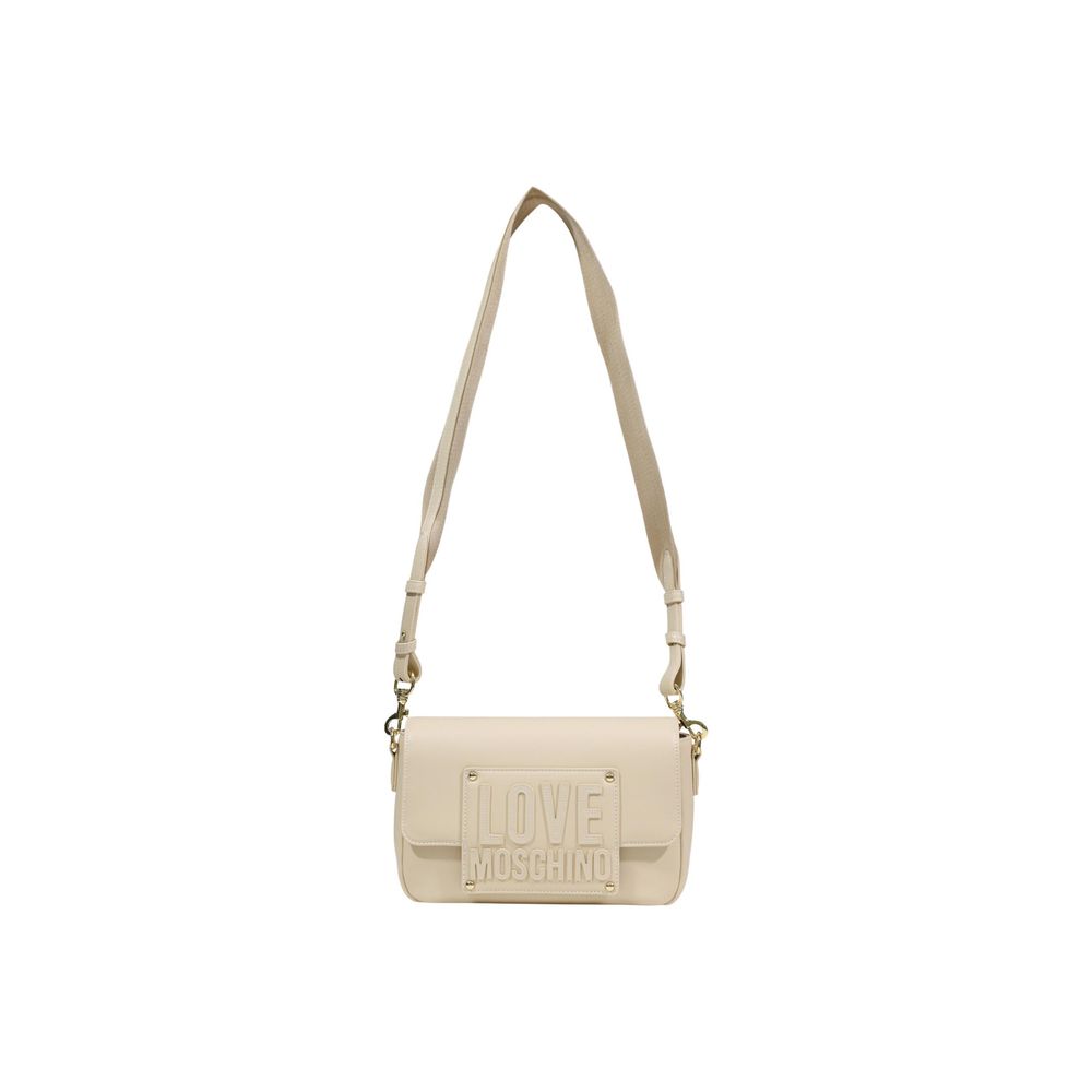 Love Moschino Cream Polyethylene Handbag | Regal Royce