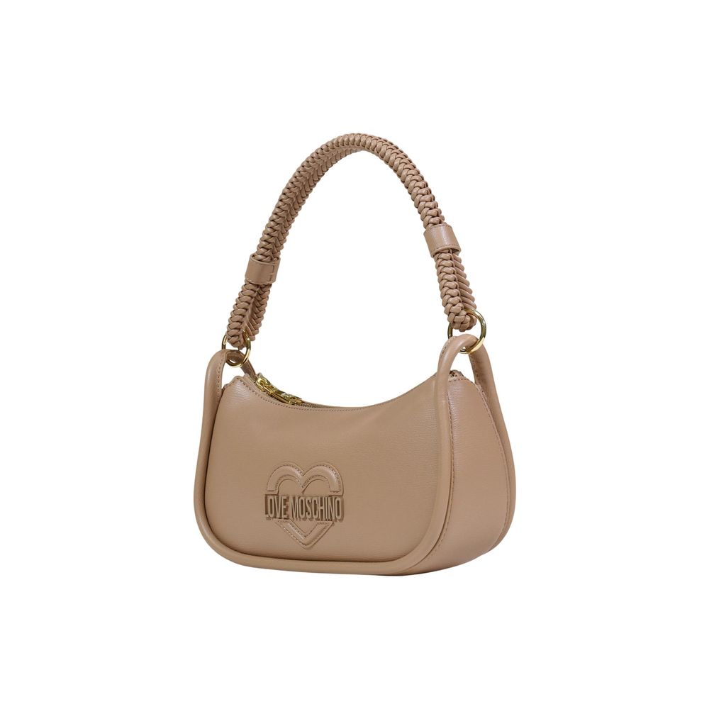 Love Moschino Beige Polyethylene Handbag | Regal Royce