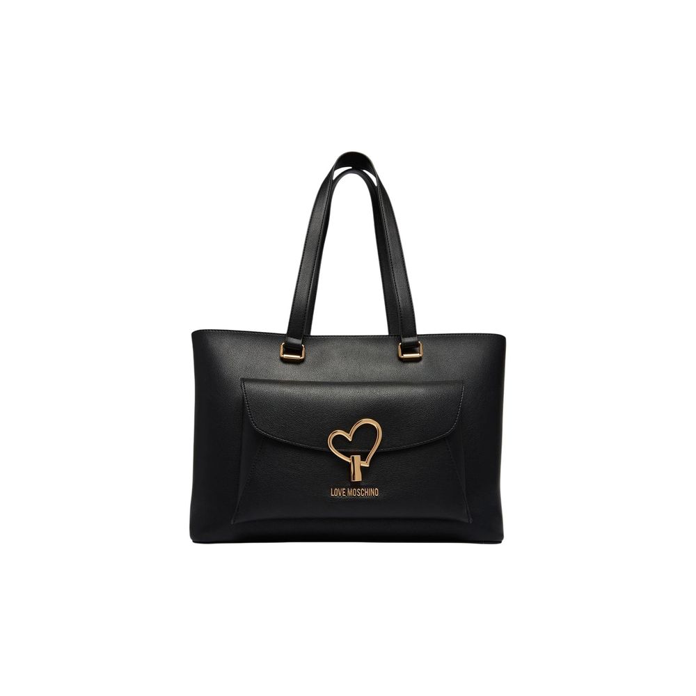 Love Moschino Black Polyethylene Handbag | Regal Royce