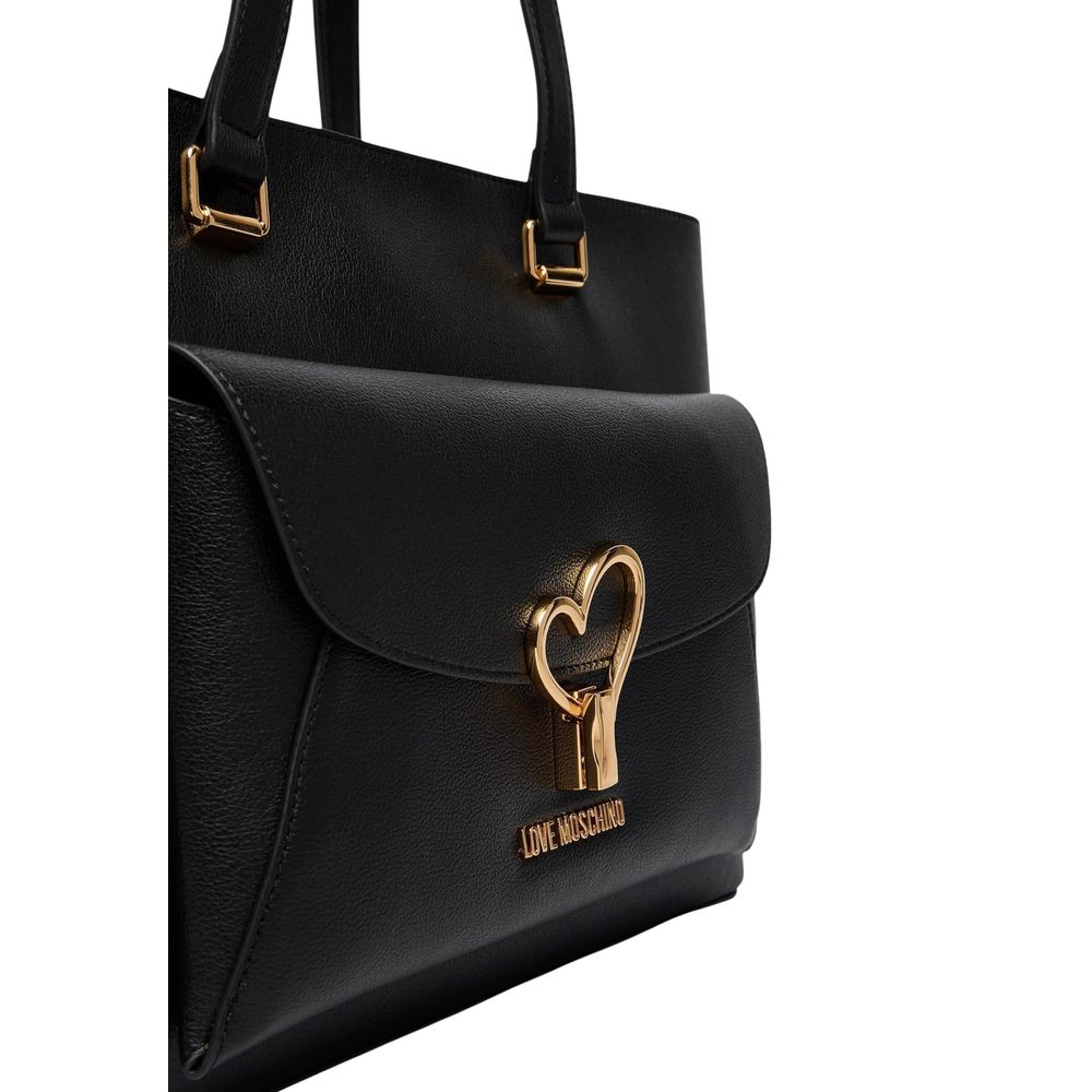 Love Moschino Black Polyethylene Handbag | Regal Royce