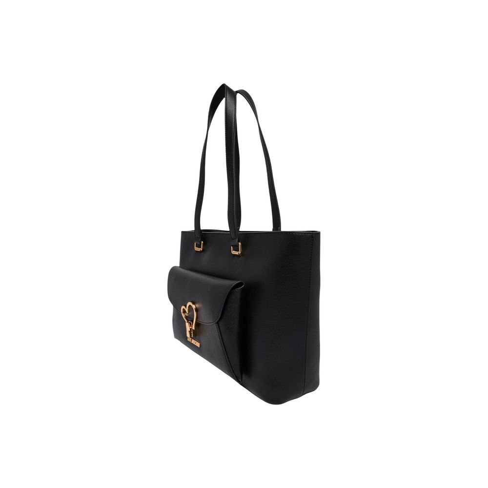 Love Moschino Black Polyethylene Handbag | Regal Royce