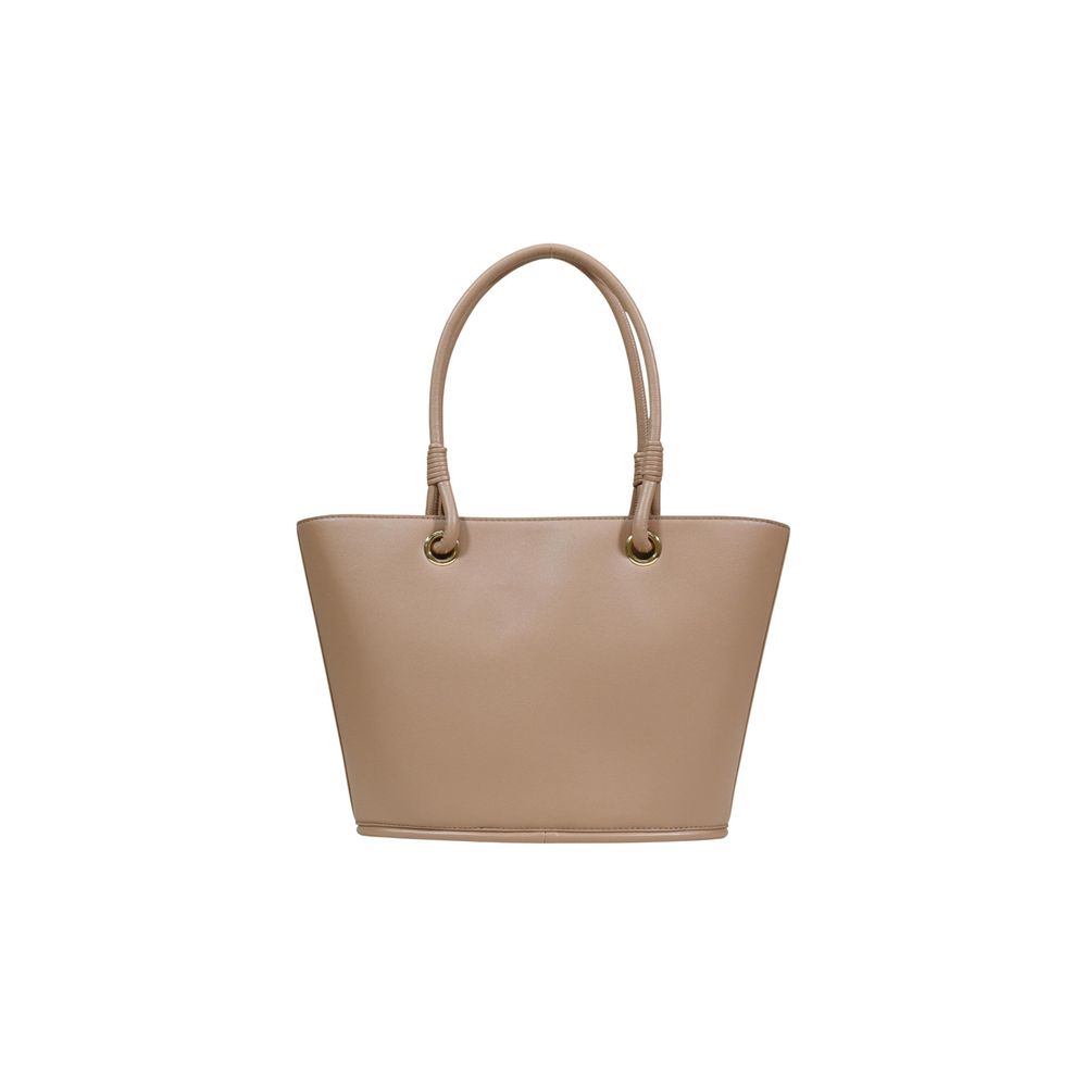 Love Moschino Beige Polyethylene Handbag | Regal Royce