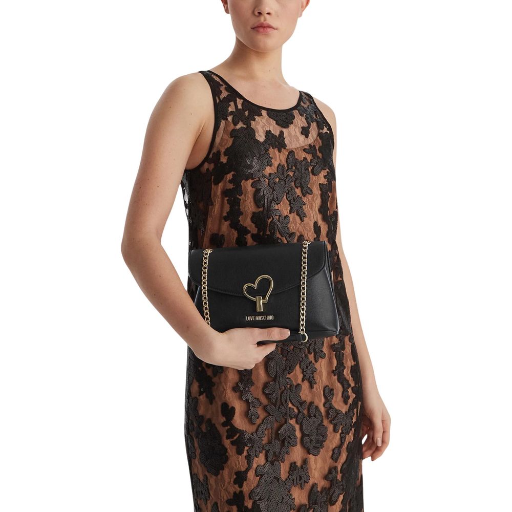 Love Moschino Black Polyethylene Handbag | Regal Royce