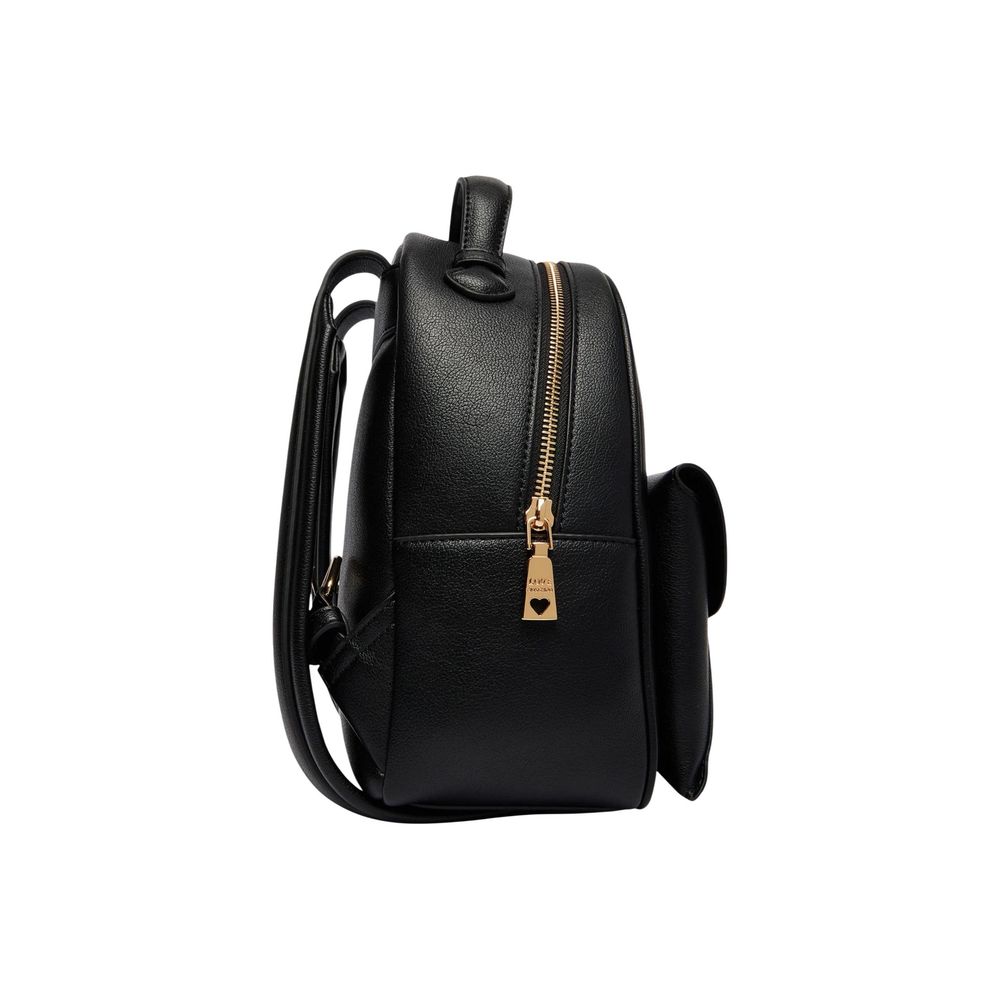 Love Moschino Black Polyethylene Backpack | Regal Royce
