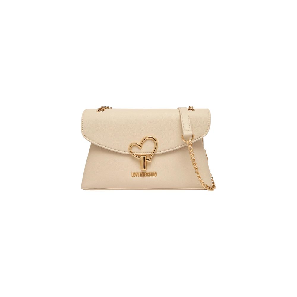 Love Moschino Beige Polyethylene Handbag | Regal Royce