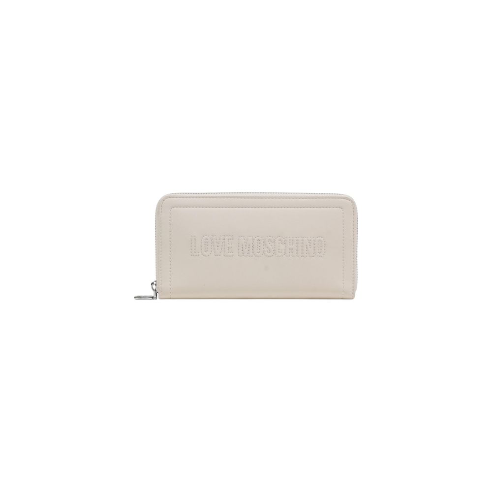 Love Moschino Beige Polyethylene Wallet | Regal Royce