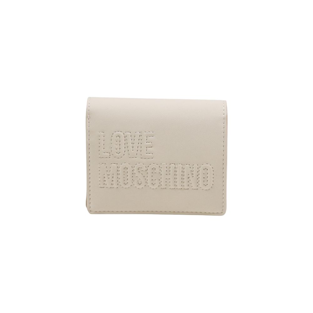 Love Moschino Beige Polyethylene Wallet | Regal Royce