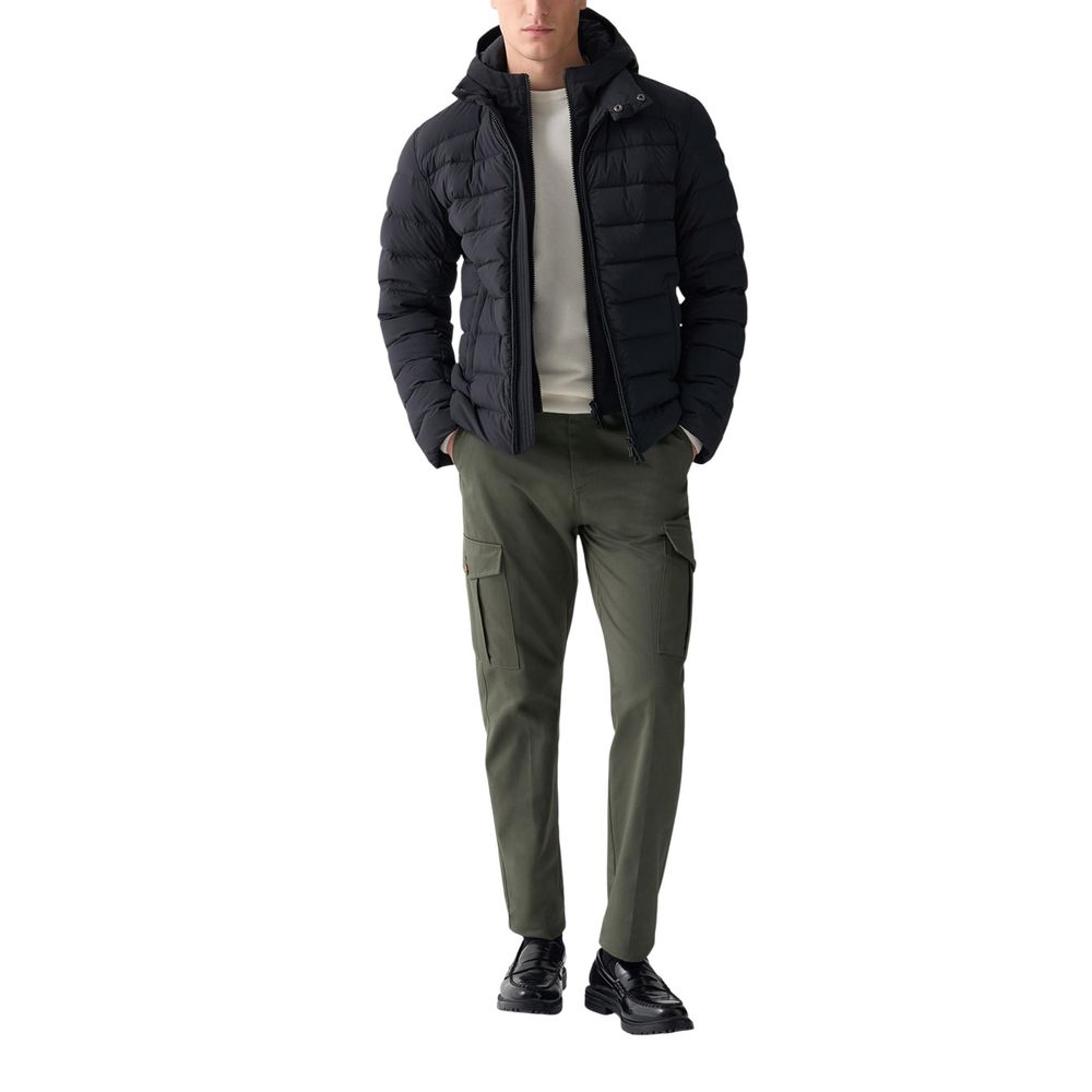 Colmar Originals Black Polyamide Coat | Regal Royce