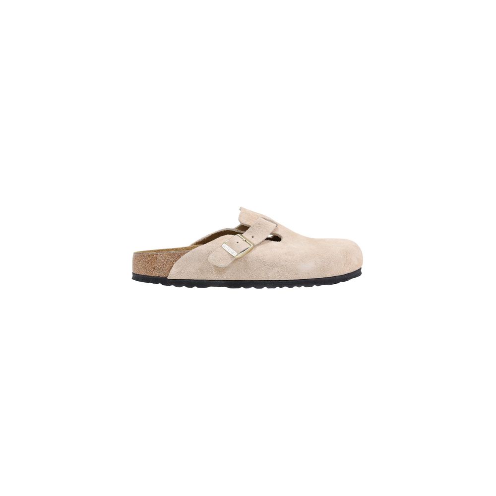 Birkenstock Beige Suede Leather Clogs | Regal Royce