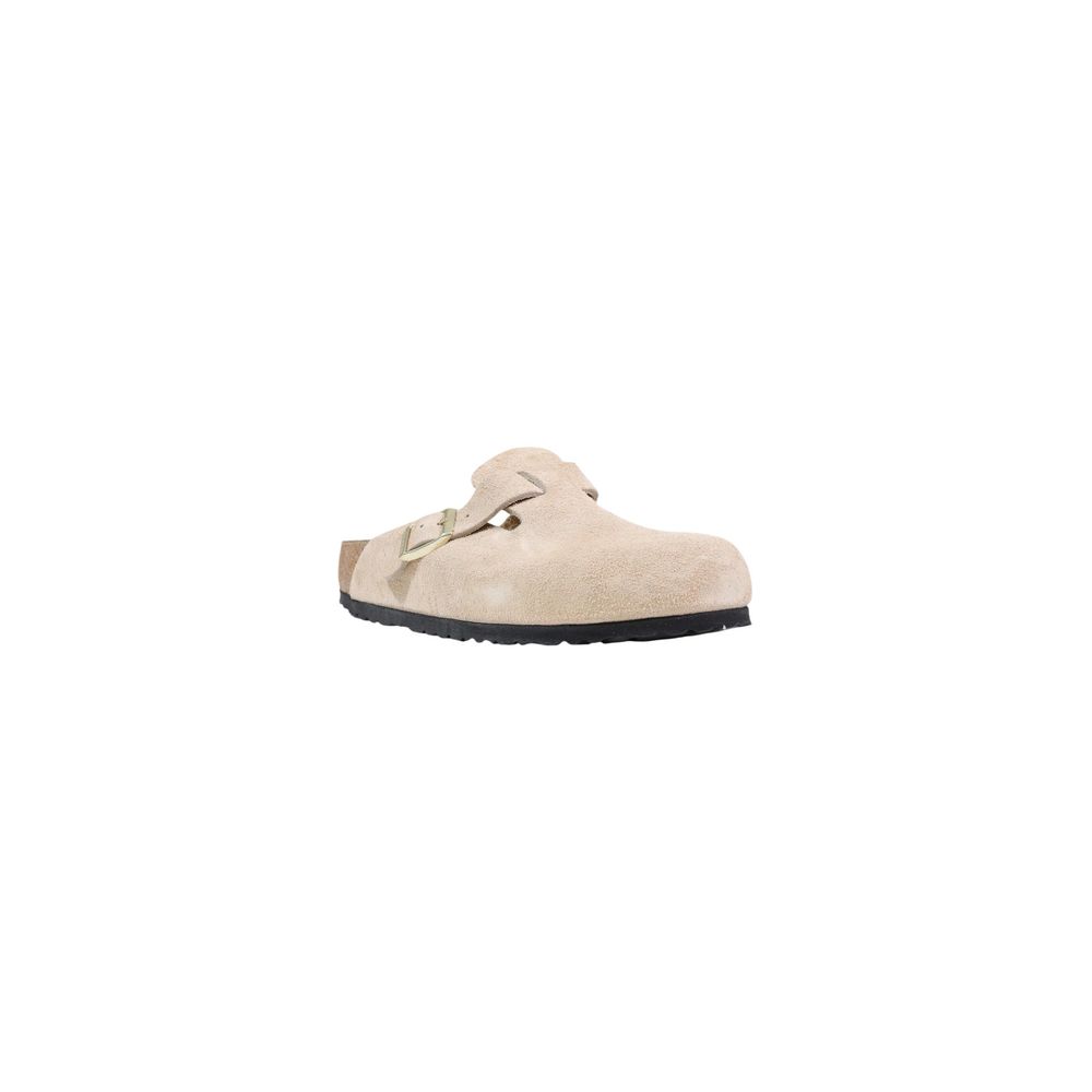 Birkenstock Beige Suede Leather Clogs | Regal Royce