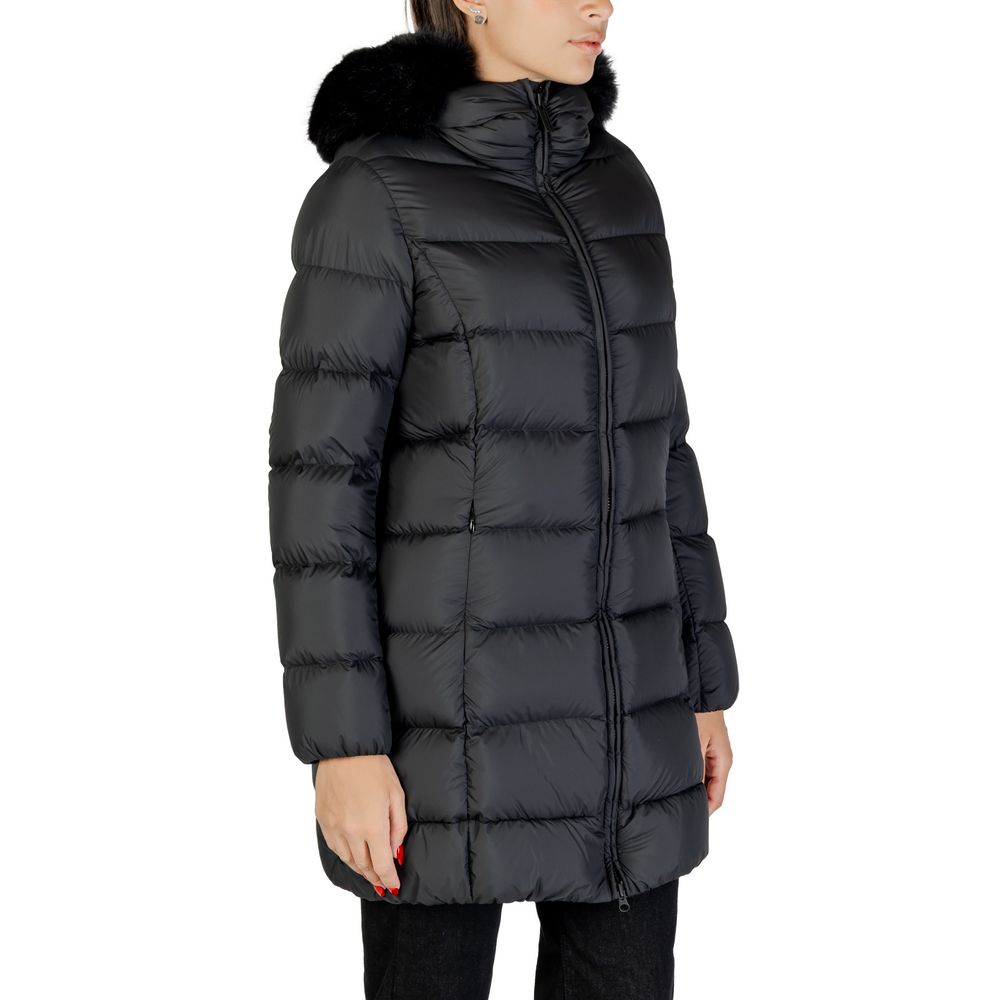 Colmar Originals Black Polyester Coat | Regal Royce