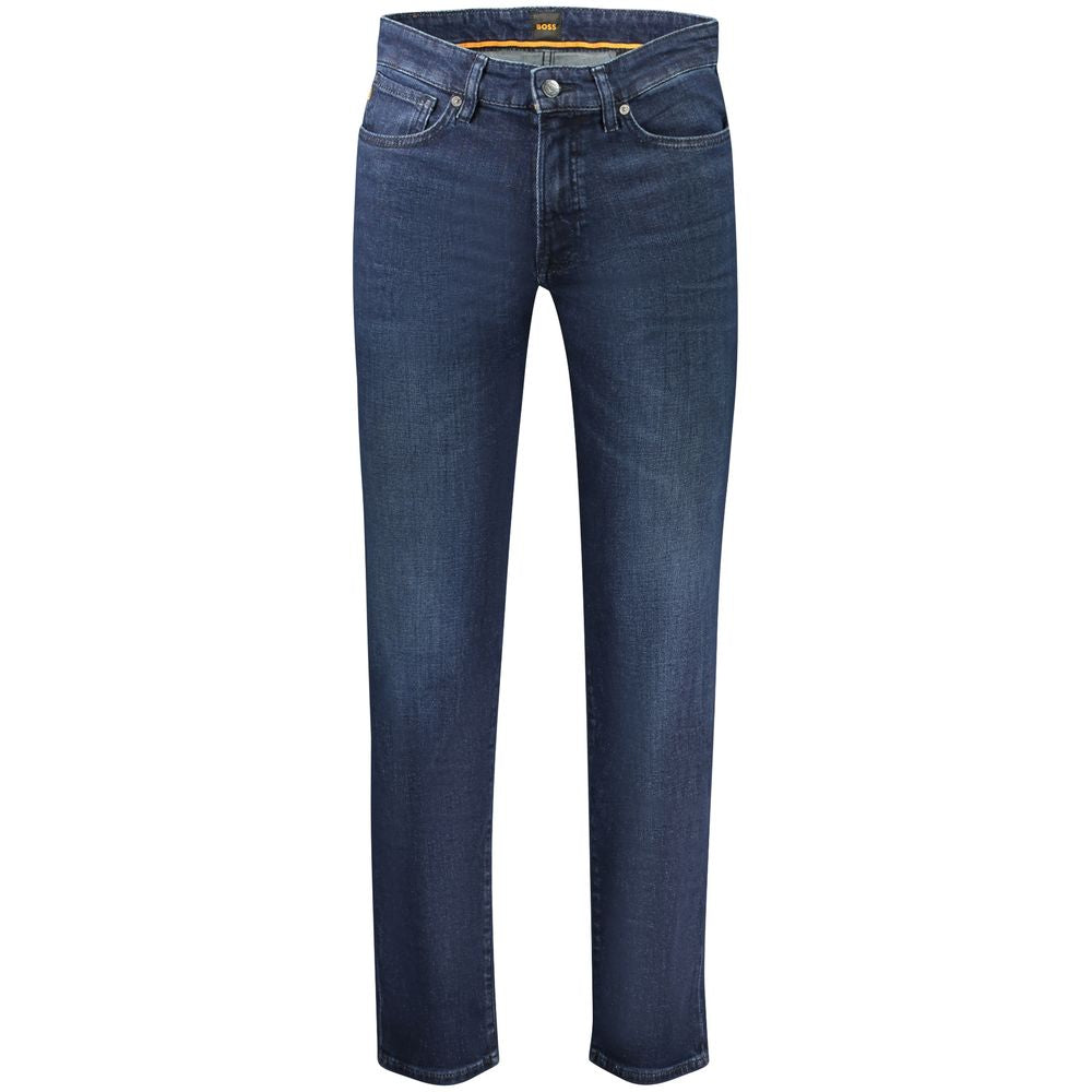Hugo Boss Blu Cotton Men Jeans | Regal Royce