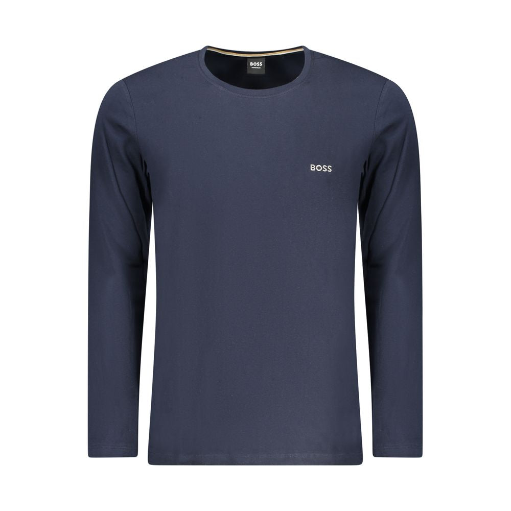 Hugo Boss Blue Cotton Men's T-Shirt | Regal Royce