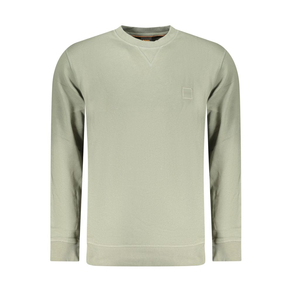 Hugo Boss Verde Cotton Men Sweatshirt | Regal Royce