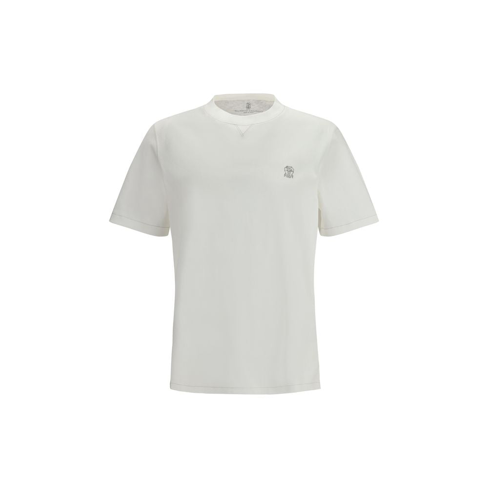 Brunello Cucinelli White Cotton T-Shirt | Regal Royce