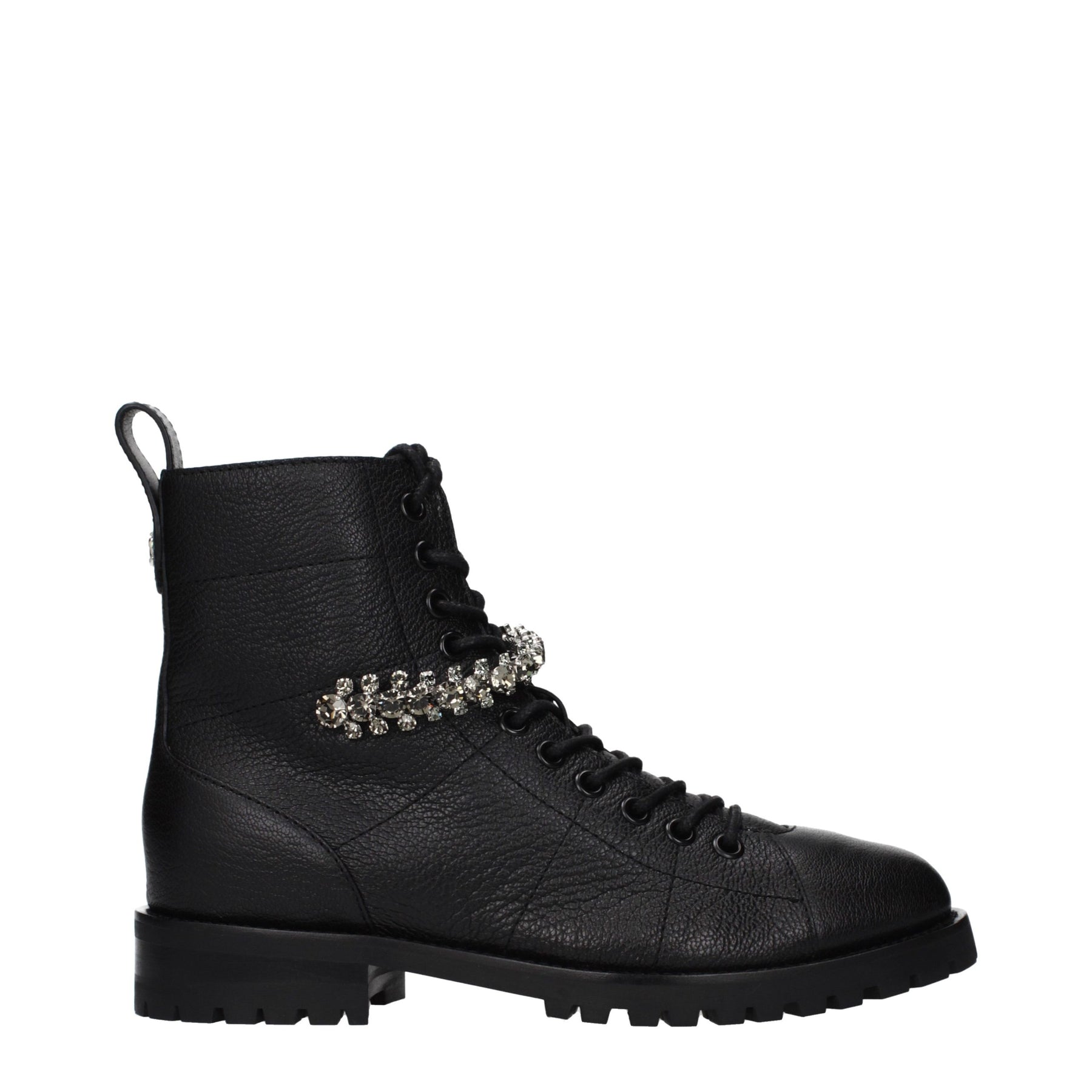 Jimmy Choo Black Leather Ankle Boots | Regal Royce