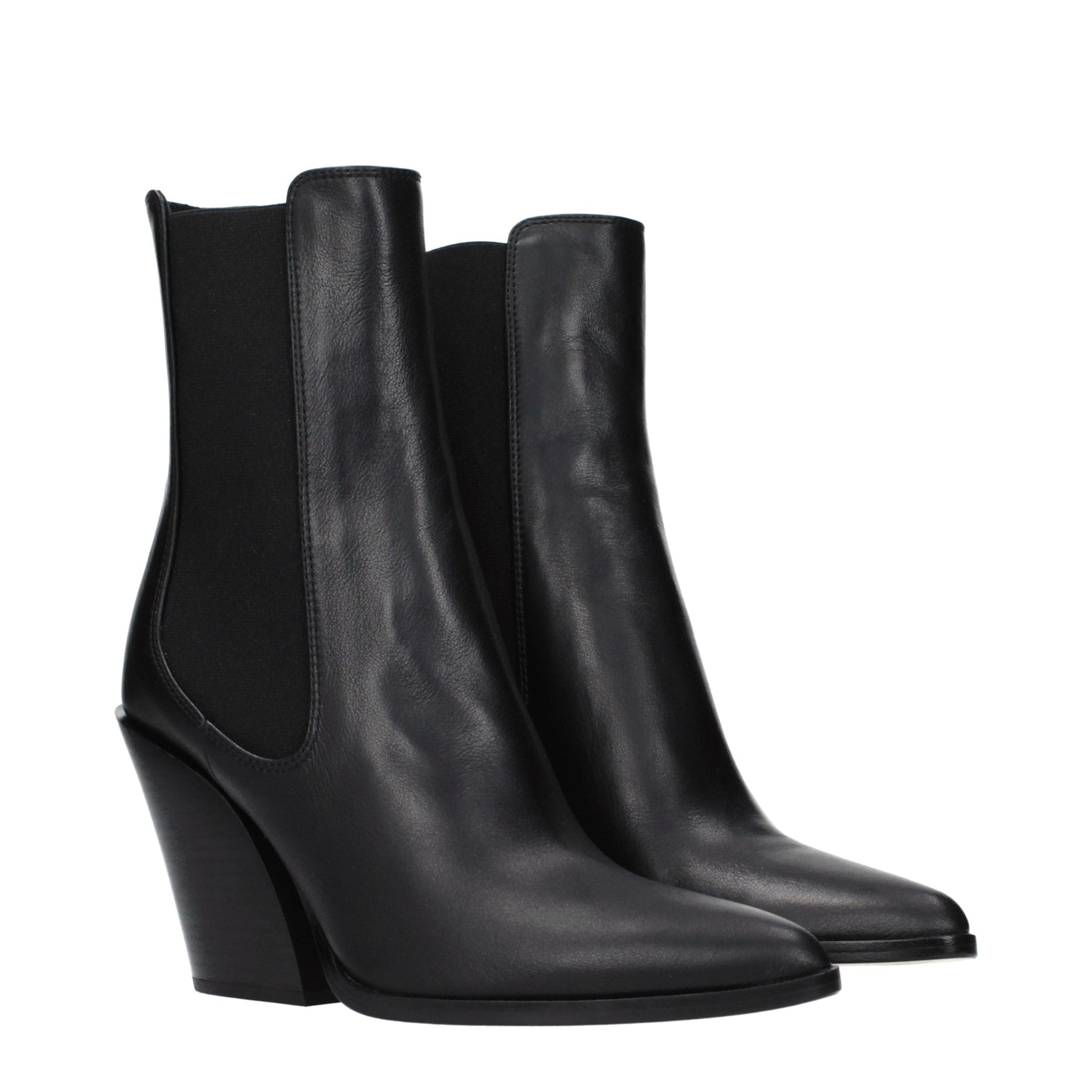 Jimmy Choo Black Leather Ankle Boots | Regal Royce