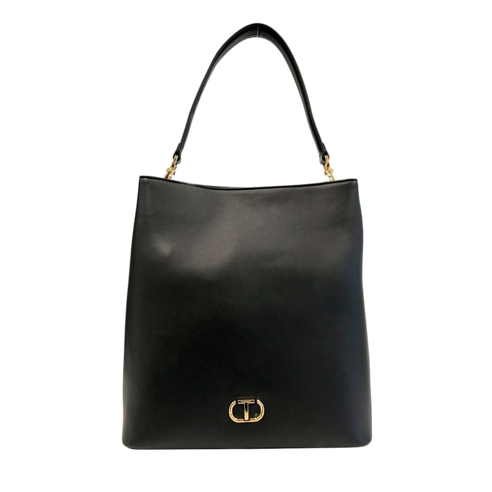 Twinset Black PU Women Shoulder Bag | Regal Royce