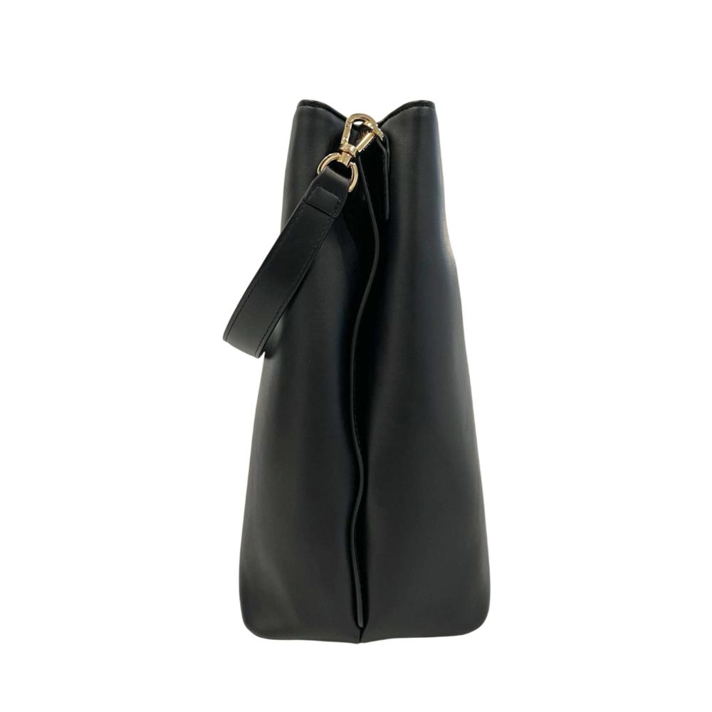 Twinset Black PU Women Shoulder Bag | Regal Royce