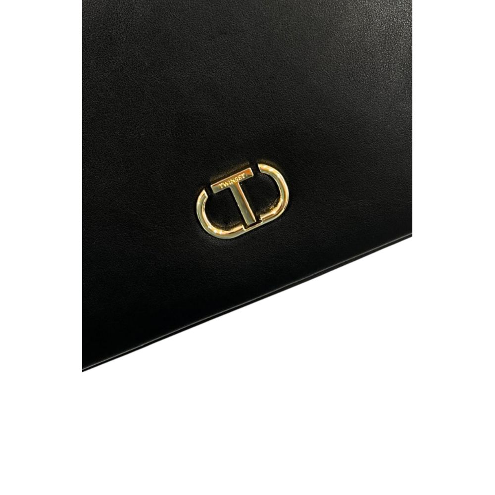 Twinset Black PU Women Shoulder Bag | Regal Royce