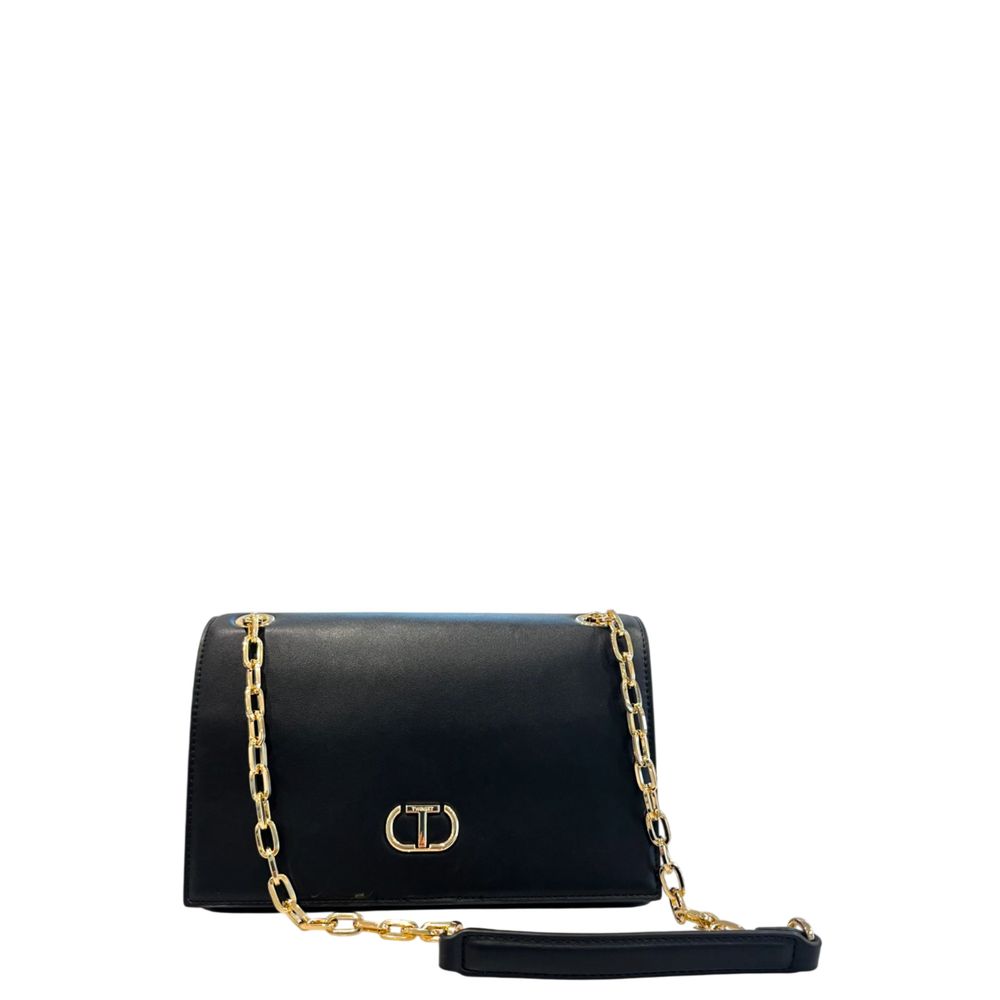 Twinset Black PU Women Crossbody Bag | Regal Royce