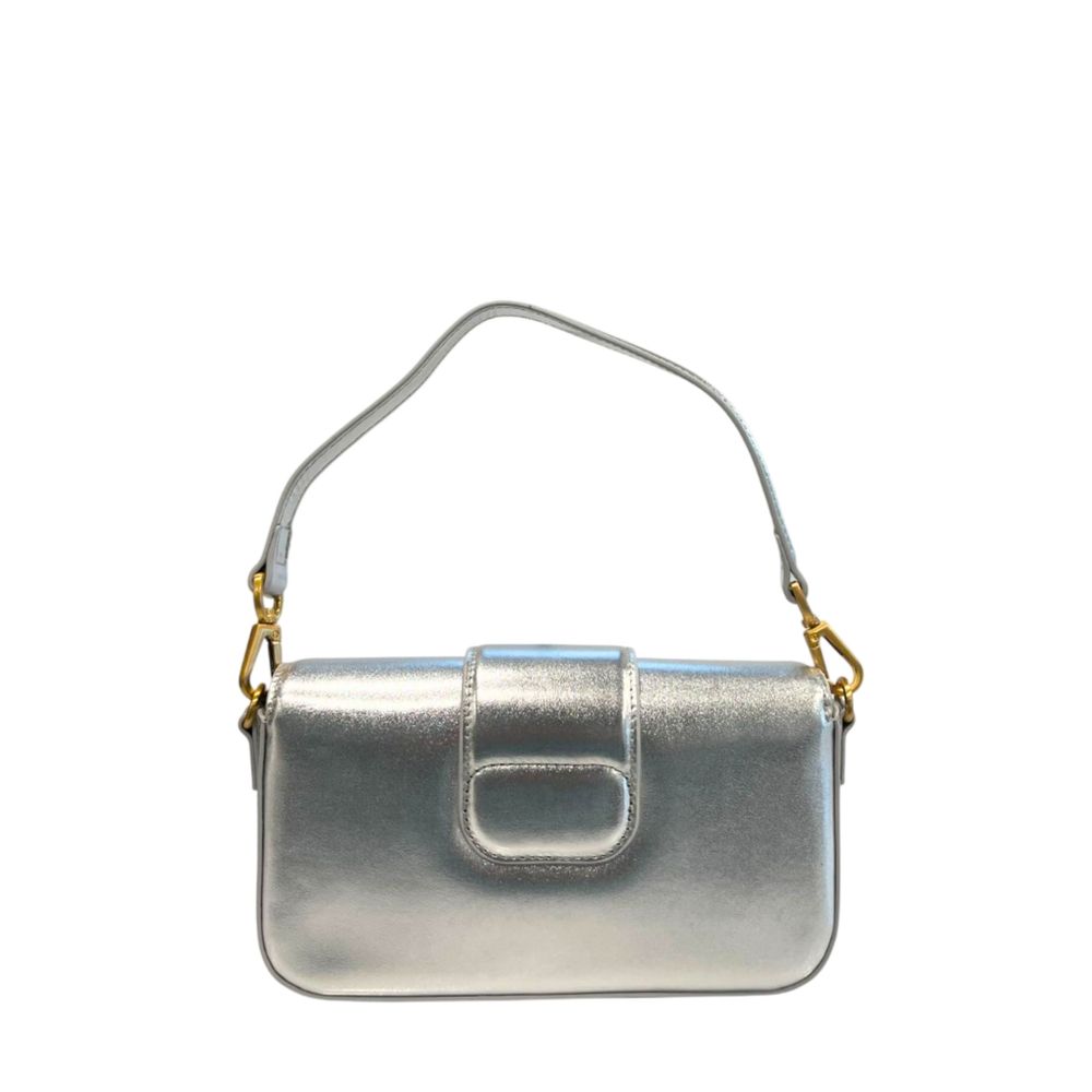 Twinset Silver PU Women Shoulder Bag | Regal Royce