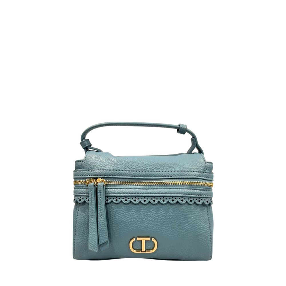 Twinset Blue PU Women Handbag | Regal Royce