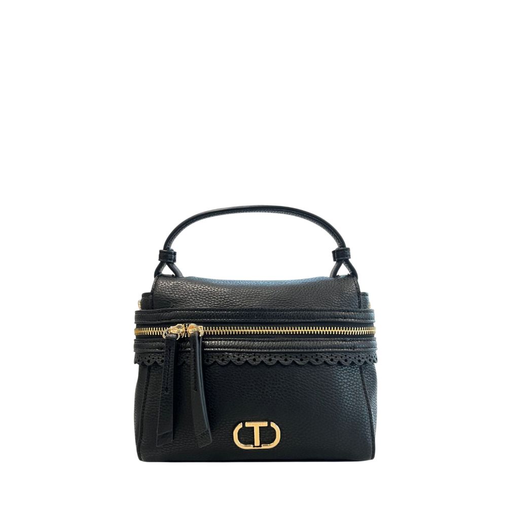 Twinset Black PU Women's Handbag | Regal Royce