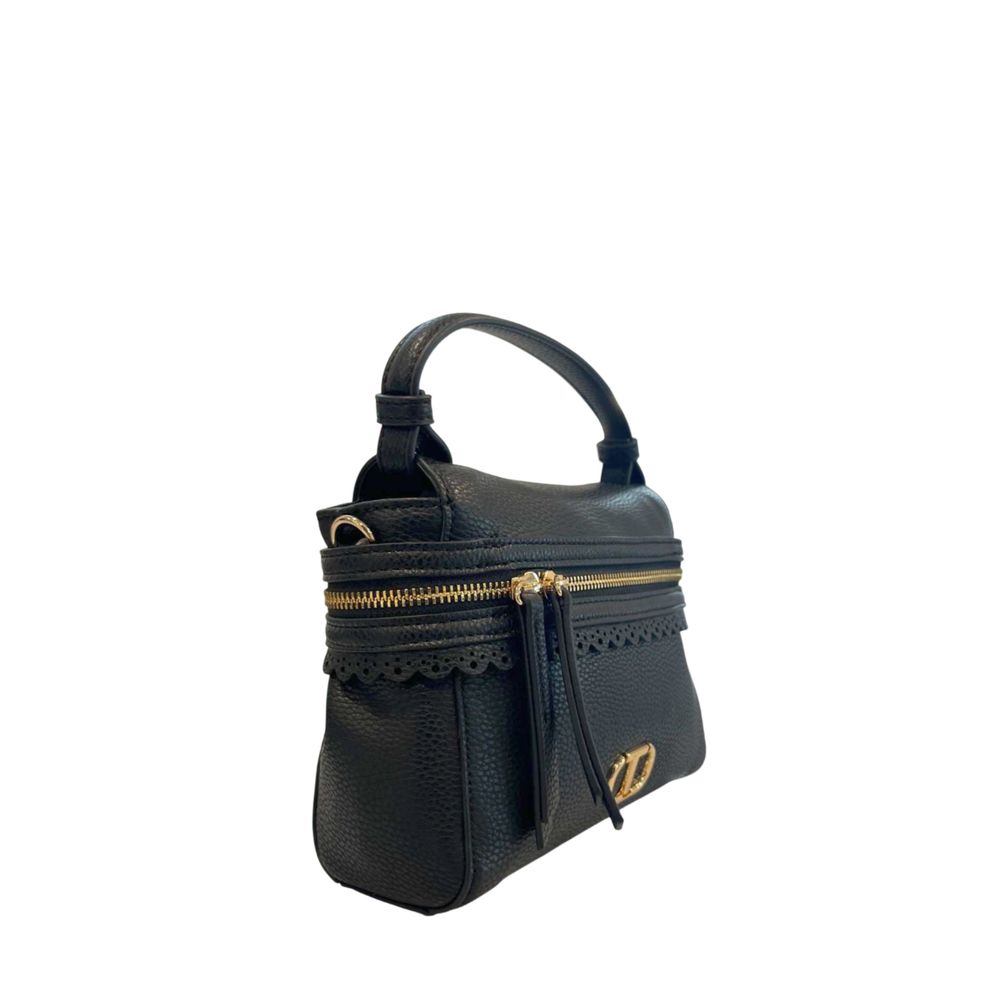 Twinset Black PU Women's Handbag | Regal Royce