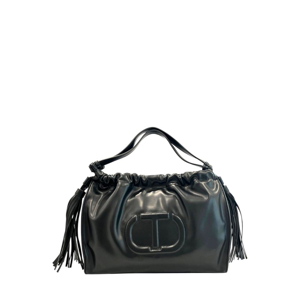 Twinset Black PU Women Shoulder Bag | Regal Royce