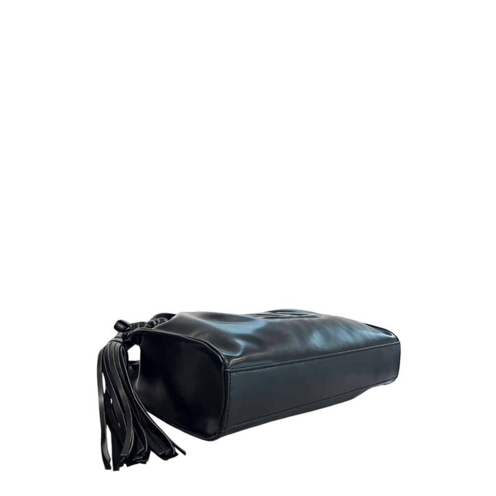 Twinset Black PU Women Shoulder Bag | Regal Royce