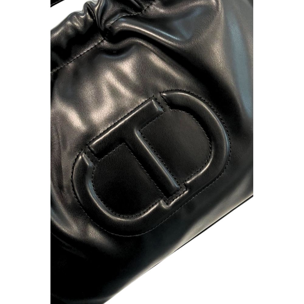 Twinset Black PU Women Shoulder Bag | Regal Royce