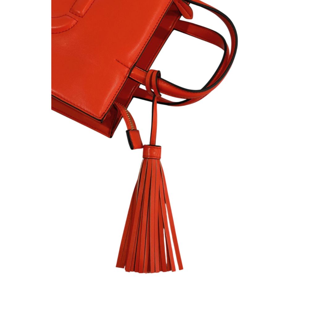 Twinset Orange Faux Leather Women Handbag | Regal Royce