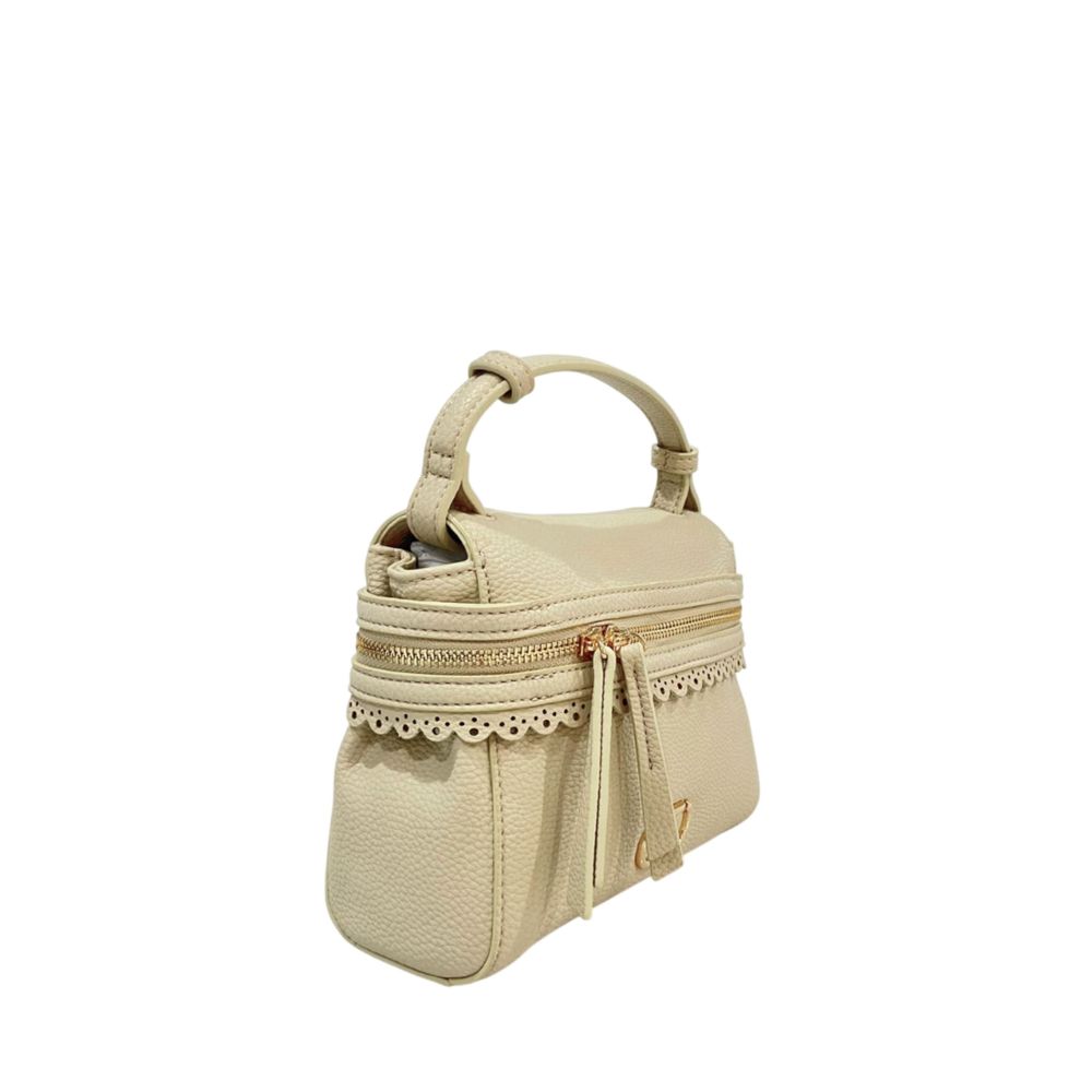 Twinset Beige PU Women Handbag | Regal Royce