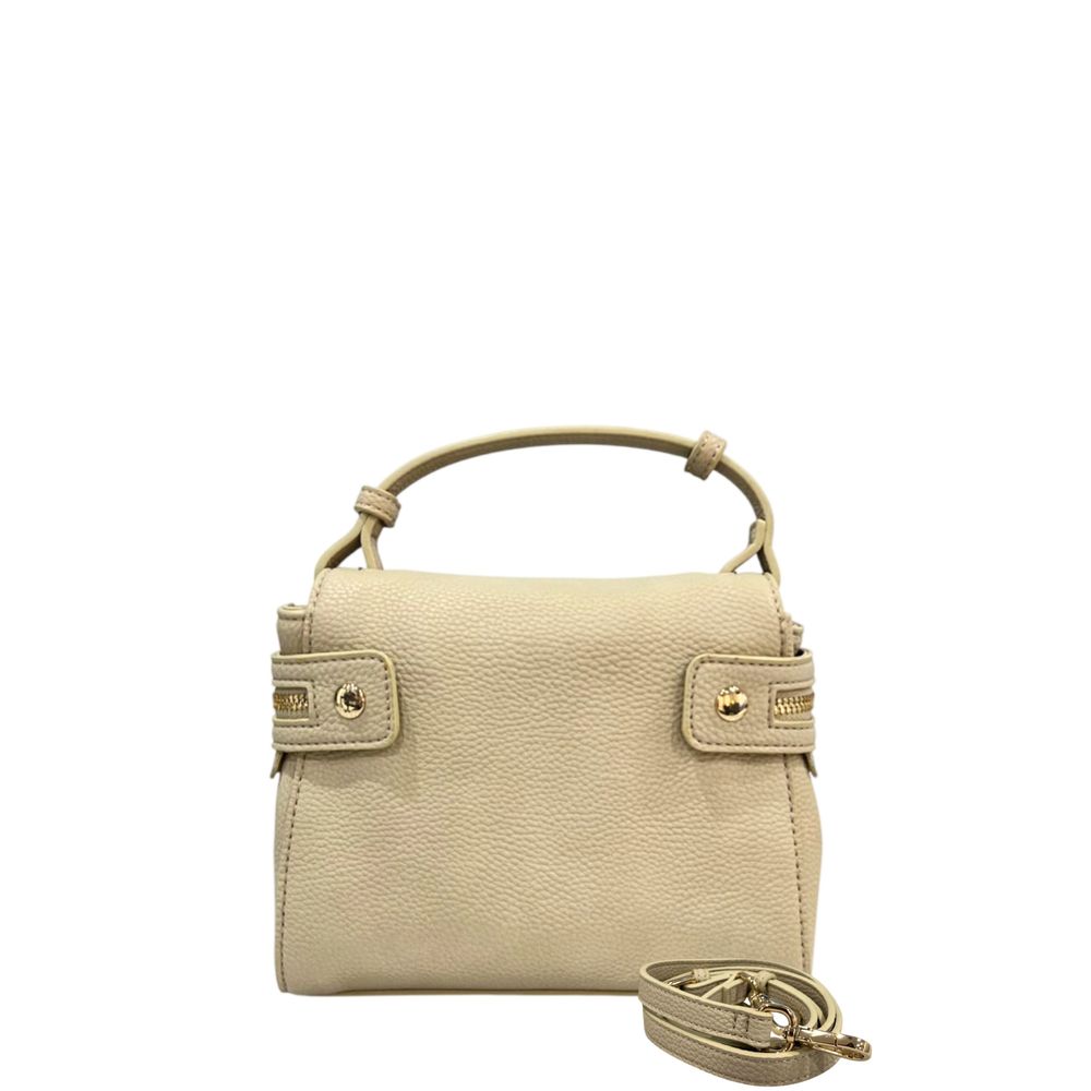 Twinset Beige PU Women Handbag | Regal Royce