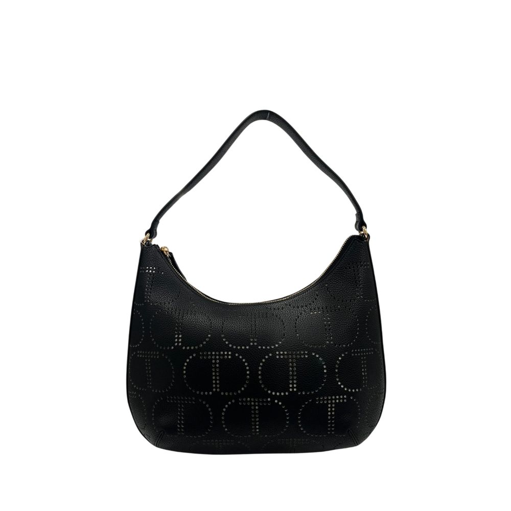 Twinset Black PU Women Handbag | Regal Royce